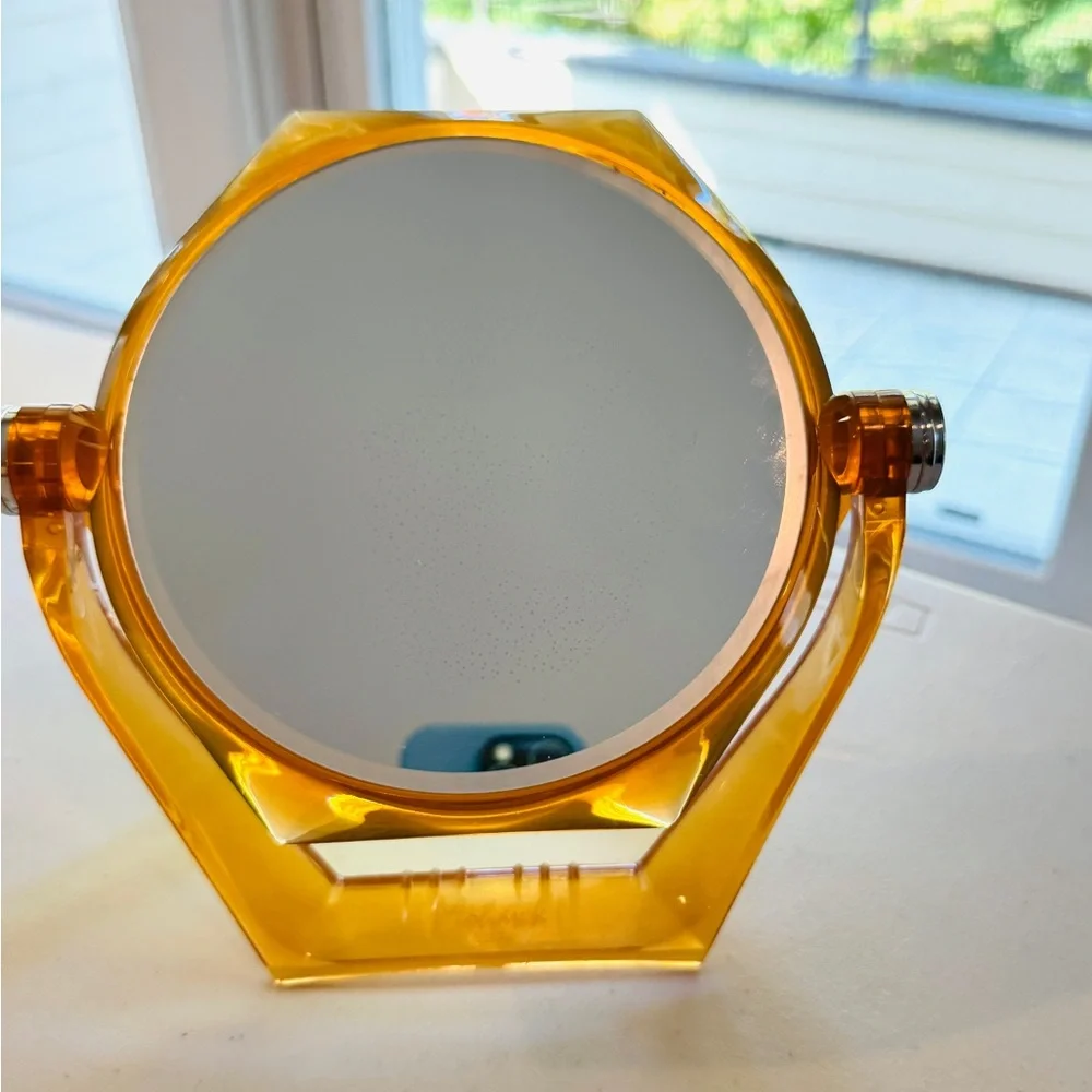 Vintage Mohawk USA Amber Vanity Mirror – Retro Mid-Century Style